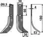 Preview: Fräsmesser 180x30mm, rechts